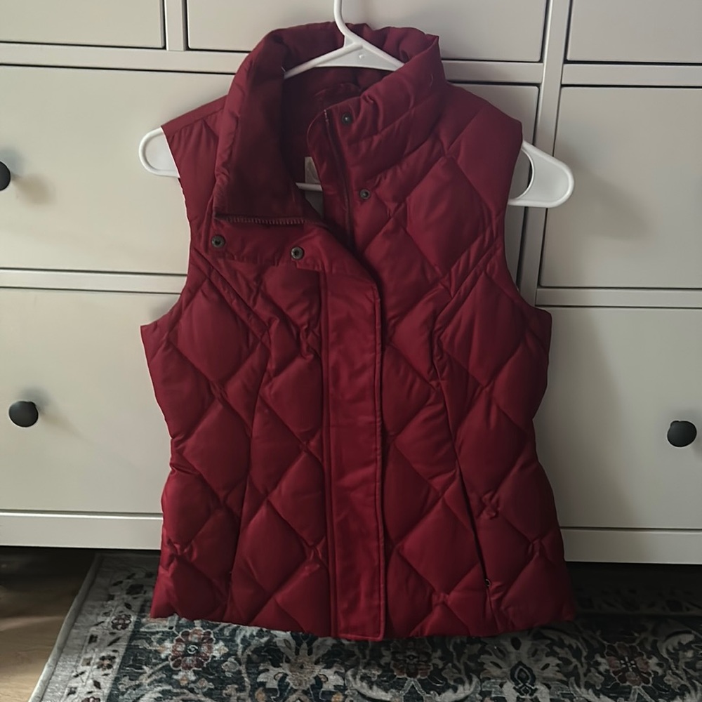 Eddie Bauer Red Goose Down Vest